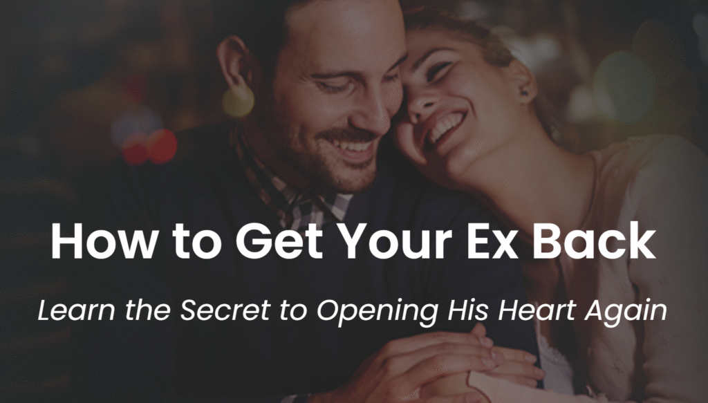 A woman is happy to get her ex back. She is smiling and cuddling her partner.