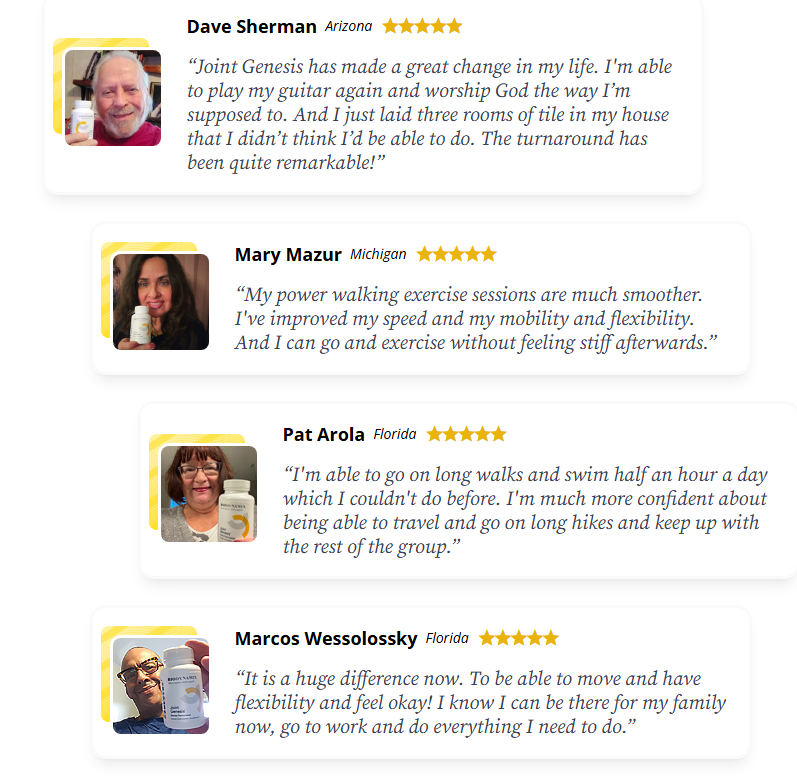 joint genesis real user experience and reviews