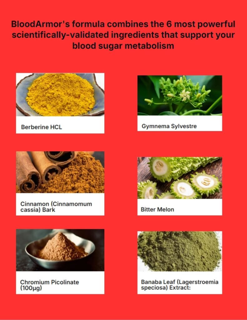 BloodArmor Ingredients list