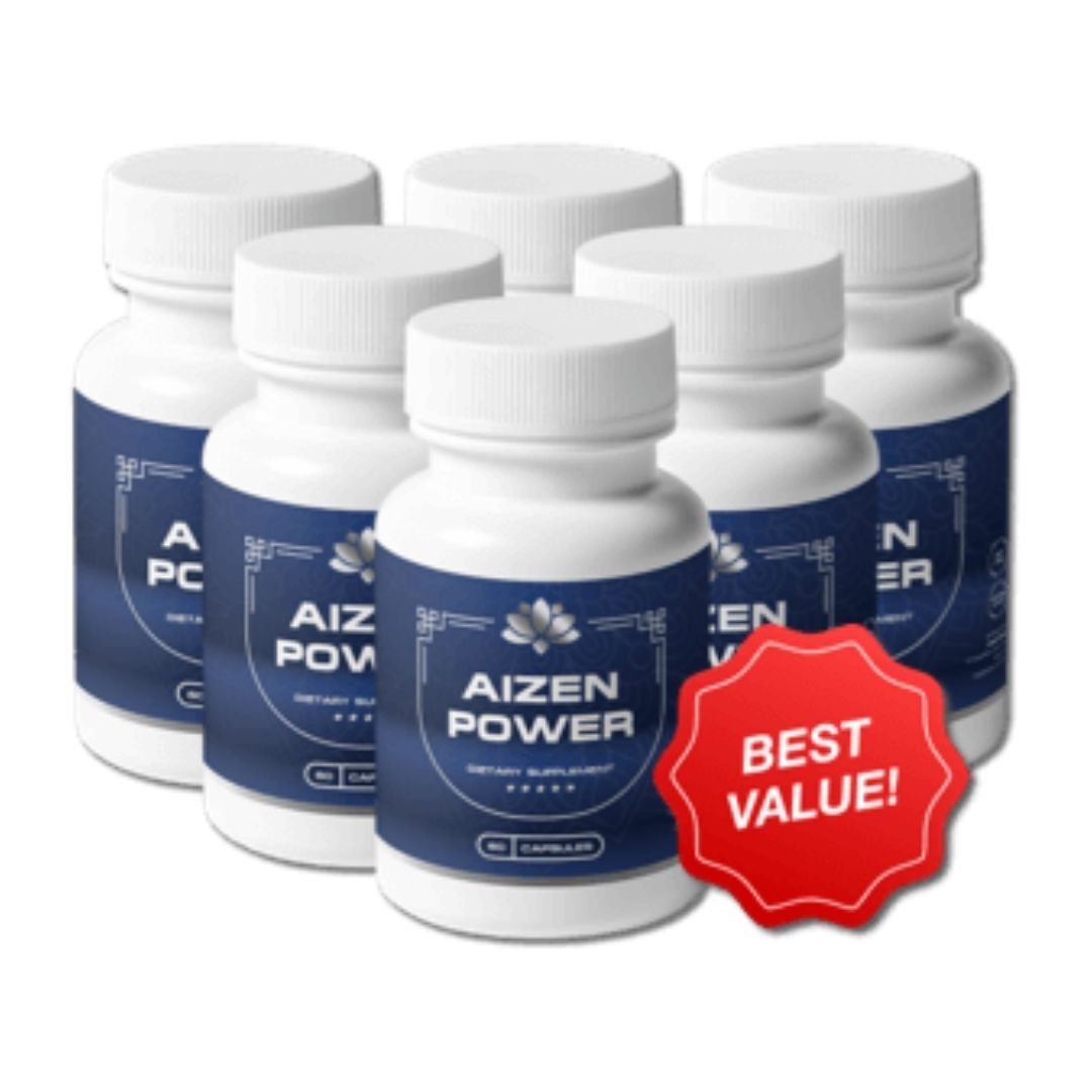 Aizen Power male performance support supplement bottles