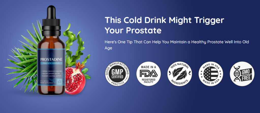 ProstaDine supplement promotional banner
