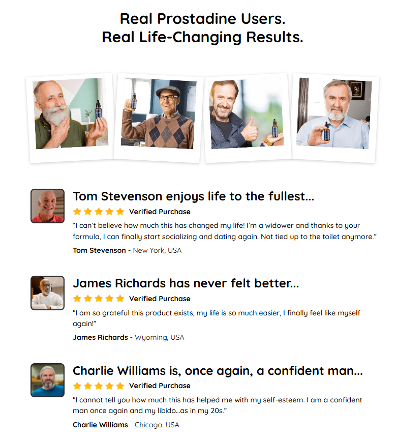 Prostadine real user reviews