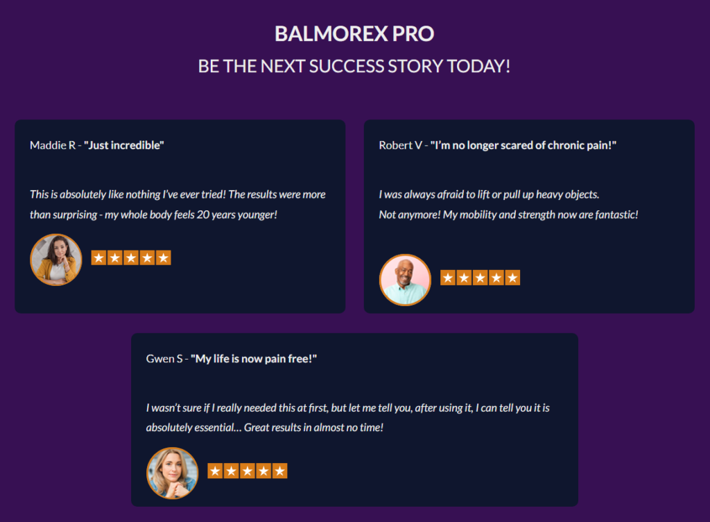 Balmorex Pro real user ratings