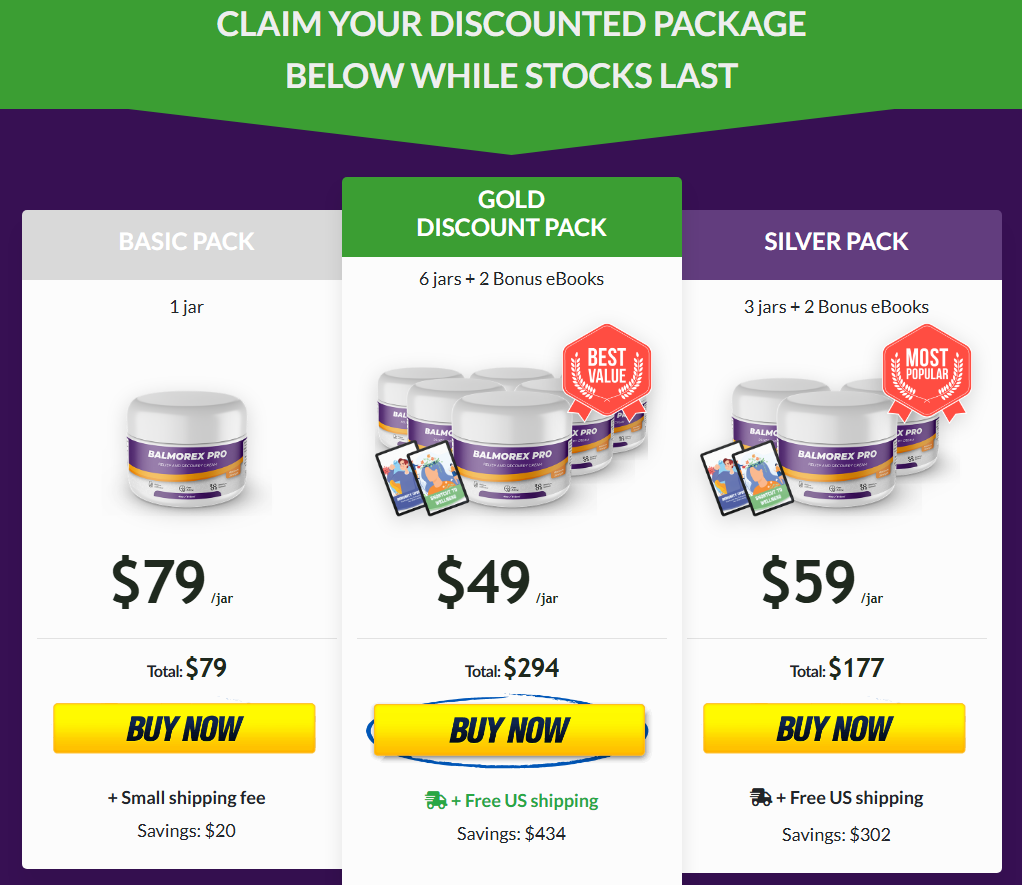 Balmorex Pro price and bundle offers