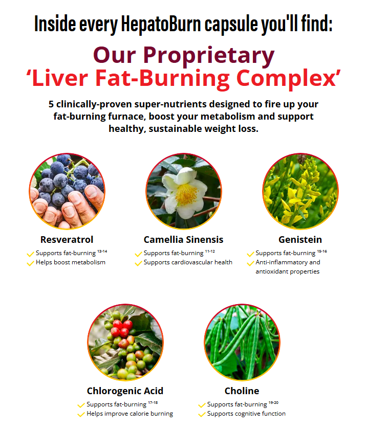 HepatoBurn ingredients liver fat-burning complex