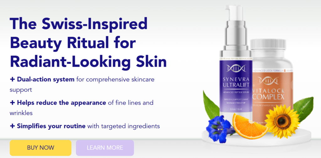 Synevra UltraLift Serum and VitaLock Beauty Nutrients