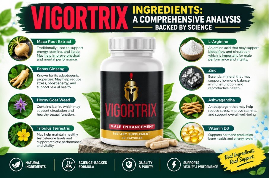 Vigortrix Ingredients: A Comprehensive Analysis Backed by Science