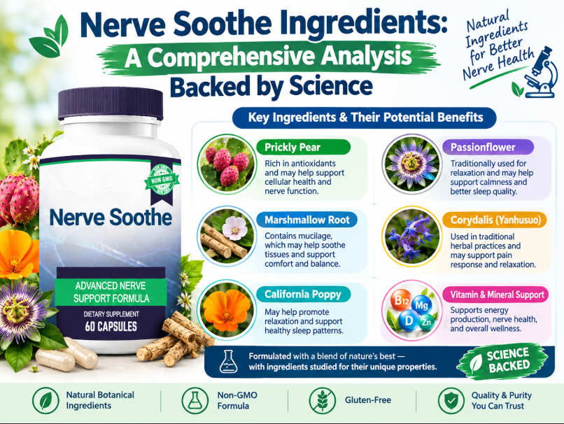 Nerve Soothe Ingredients: A Comprehensive Analysis Backed by Science