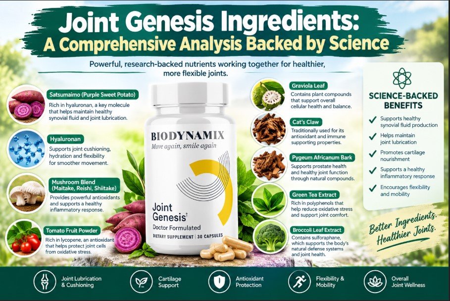 Joint Genesis Ingredients: A Comprehensive Analysis Backed by Science